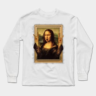 Happy Monaliza Long Sleeve T-Shirt